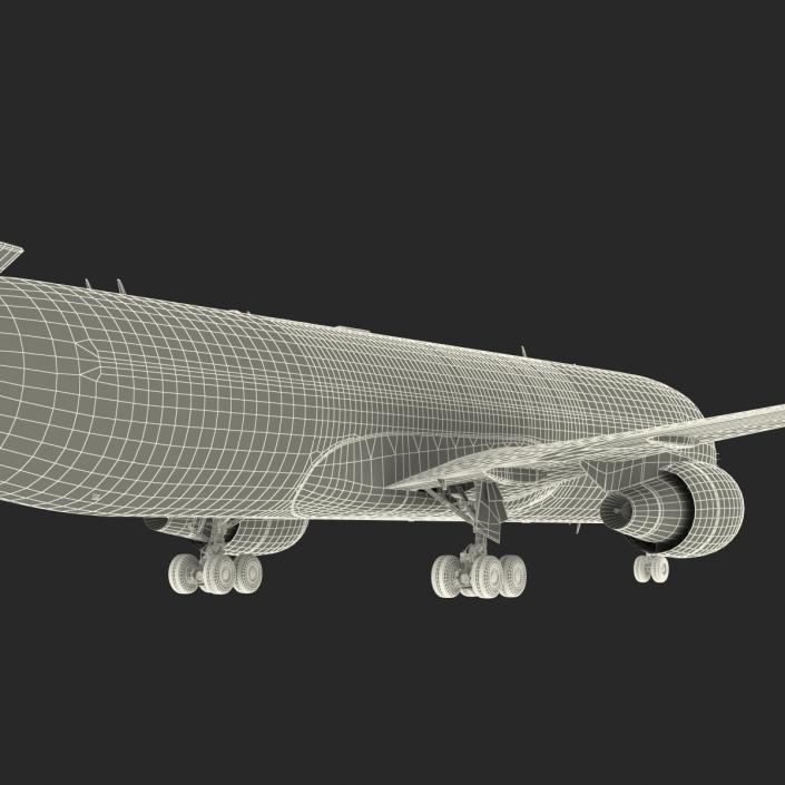 3D model Boeing 767-300F American Airlines Rigged