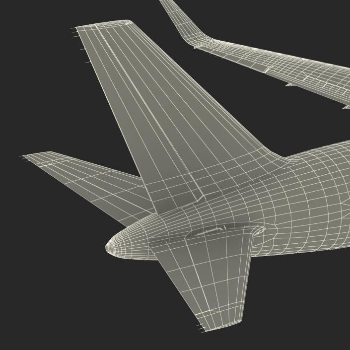 3D model Boeing 767-300F American Airlines Rigged