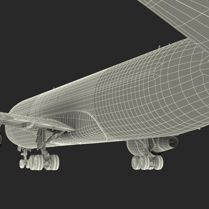 3D model Boeing 767-300F American Airlines Rigged