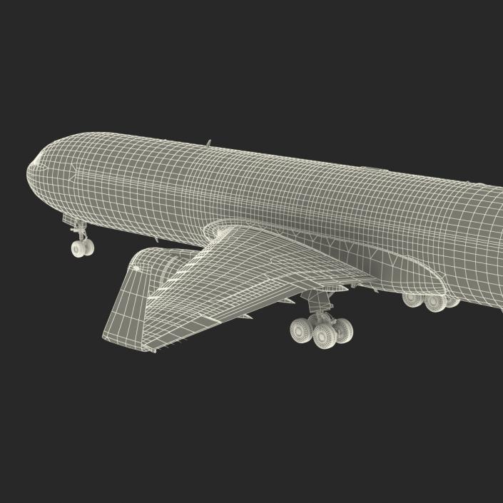 3D model Boeing 767-300F American Airlines Rigged