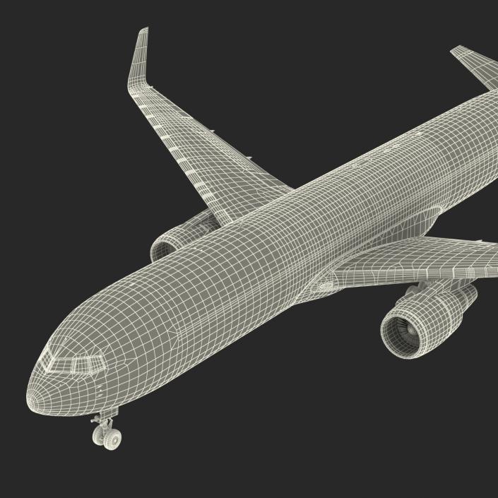 3D model Boeing 767-300F American Airlines Rigged