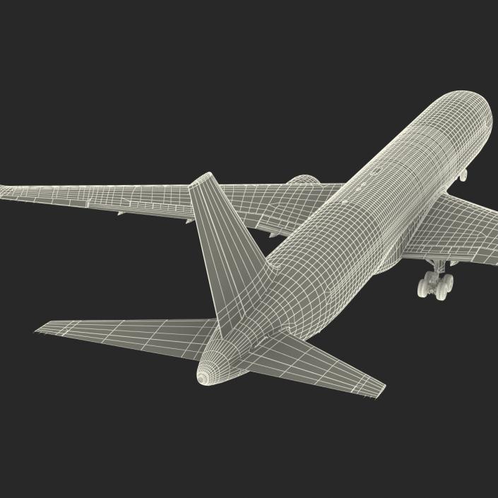 3D model Boeing 767-300F American Airlines Rigged