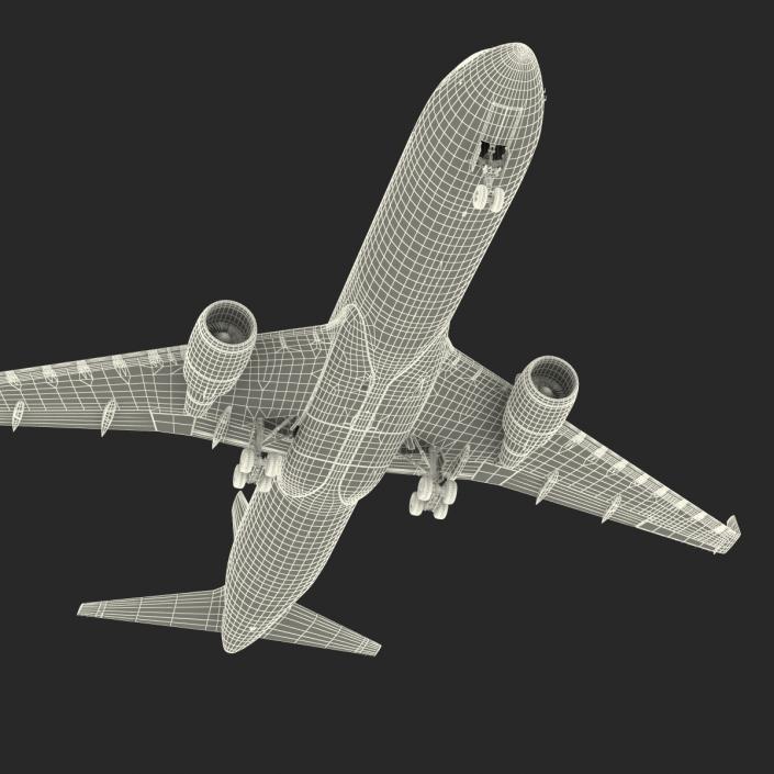 3D model Boeing 767-300F American Airlines Rigged