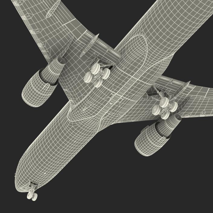 3D model Boeing 767-300F American Airlines Rigged