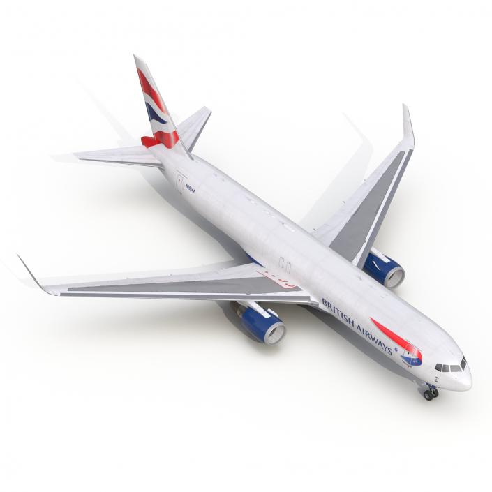 3D Boeing 767-300F British Airways