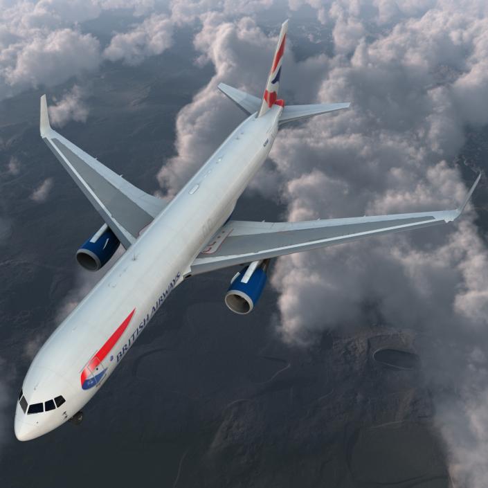 3D Boeing 767-300F British Airways