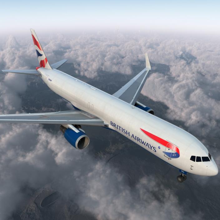 3D Boeing 767-300F British Airways