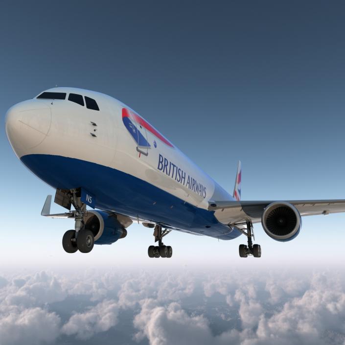 3D Boeing 767-300F British Airways