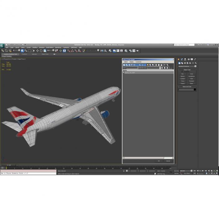 3D Boeing 767-300F British Airways