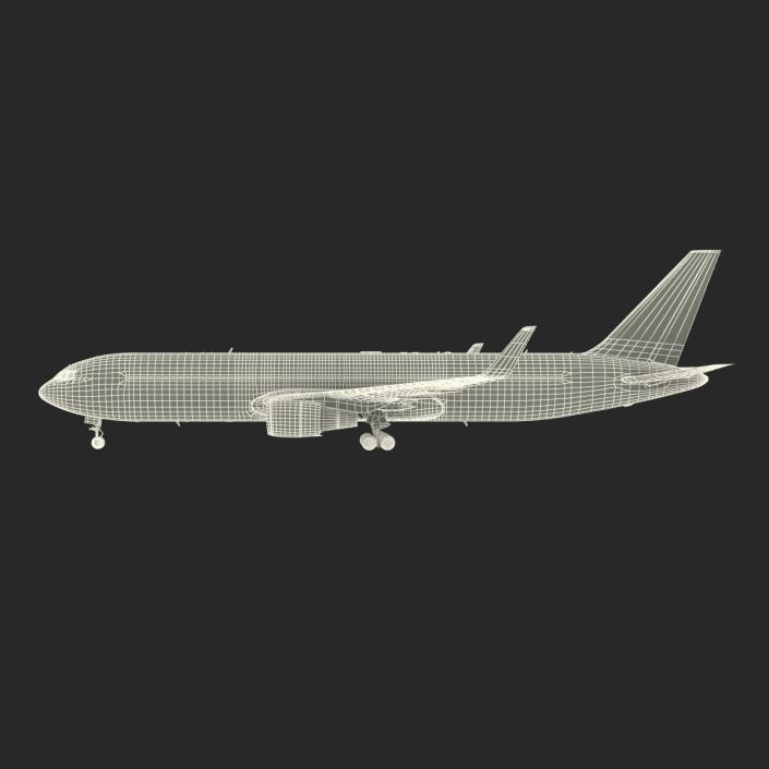 3D Boeing 767-300F British Airways Rigged model