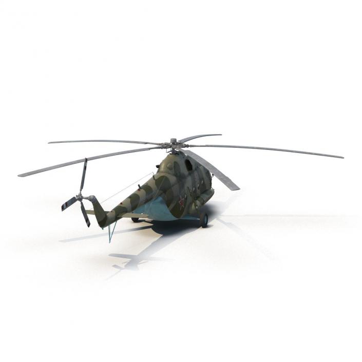 3D Mi-8 Hip Russian Millitary Medium Transport Helicopter Rigged