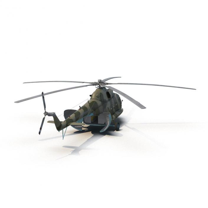 3D Mi-8 Hip Russian Millitary Medium Transport Helicopter Rigged