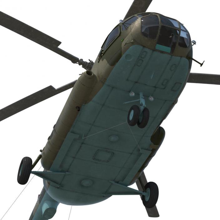 3D Mi-8 Hip Russian Millitary Medium Transport Helicopter Rigged