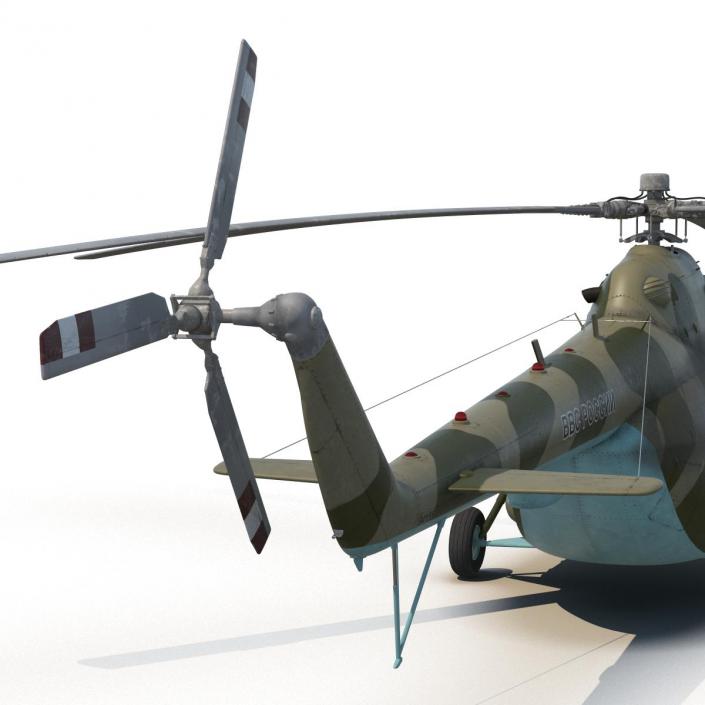 3D Mi-8 Hip Russian Millitary Medium Transport Helicopter Rigged