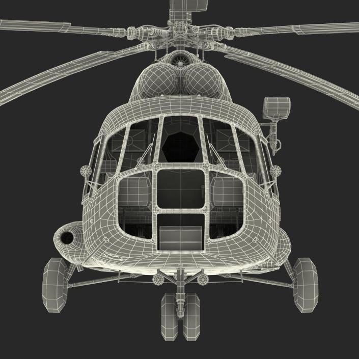 3D Mi-8 Hip Russian Millitary Medium Transport Helicopter Rigged