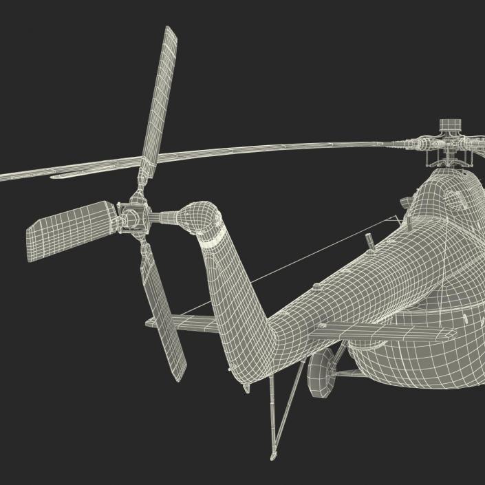 3D Mi-8 Hip Russian Millitary Medium Transport Helicopter Rigged