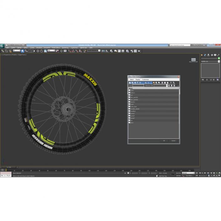 3D Bicycle Back Wheel model