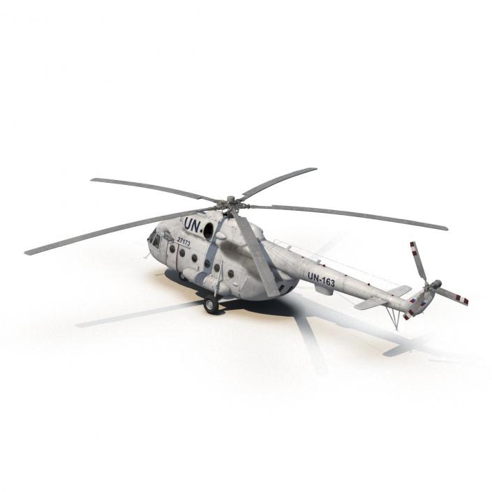 3D Mi-8 Hip United Nations Medium Transport Helicopter