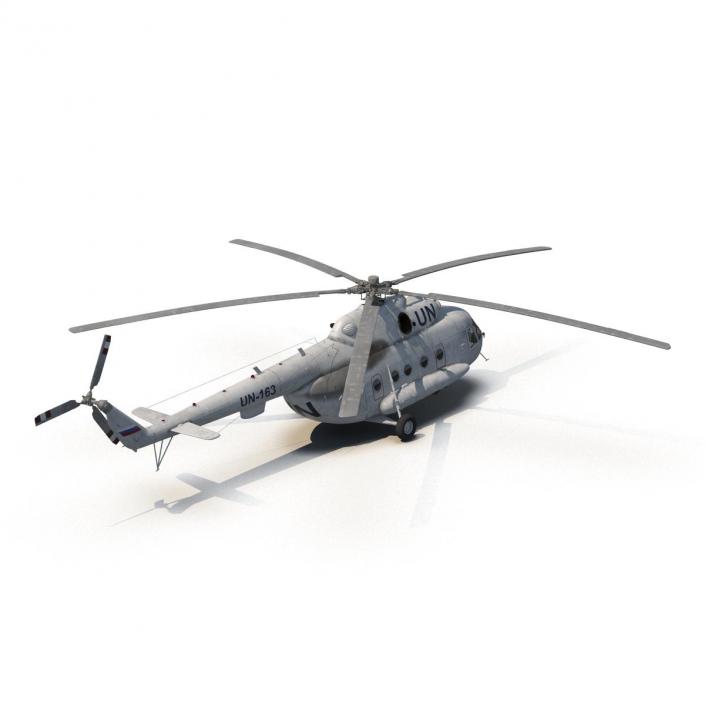 3D Mi-8 Hip United Nations Medium Transport Helicopter