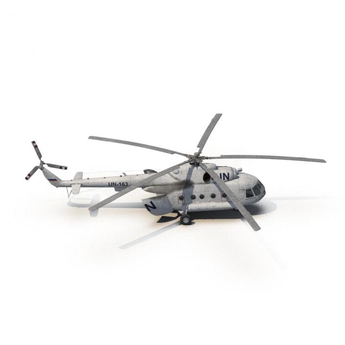 3D Mi-8 Hip United Nations Medium Transport Helicopter