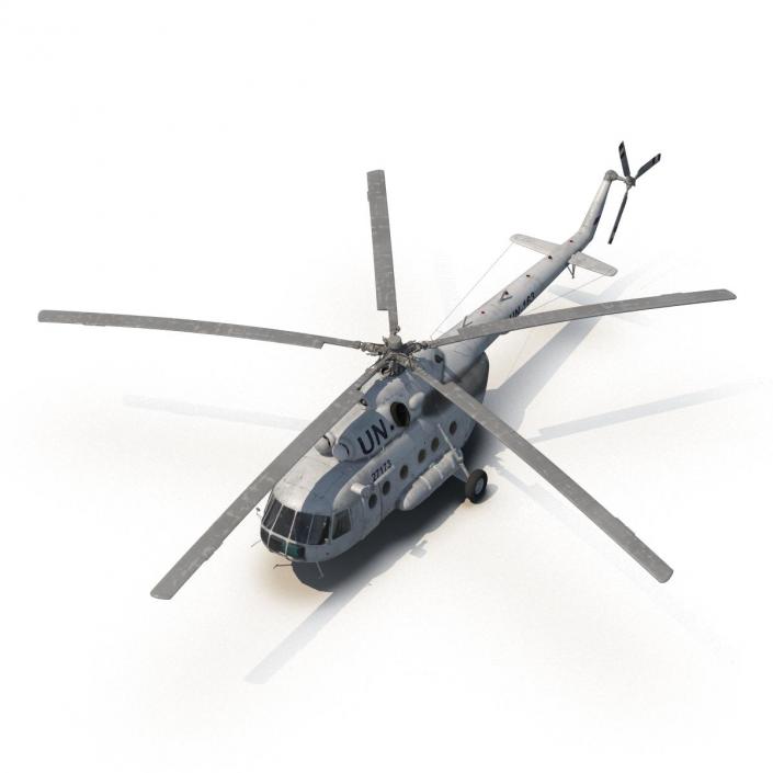 3D Mi-8 Hip United Nations Medium Transport Helicopter