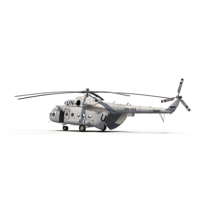 3D Mi-8 Hip United Nations Medium Transport Helicopter