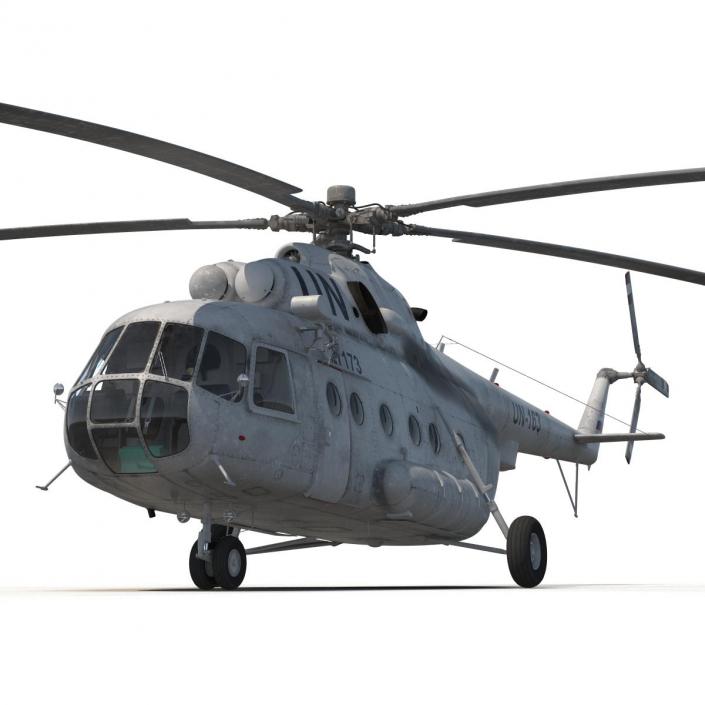 3D Mi-8 Hip United Nations Medium Transport Helicopter