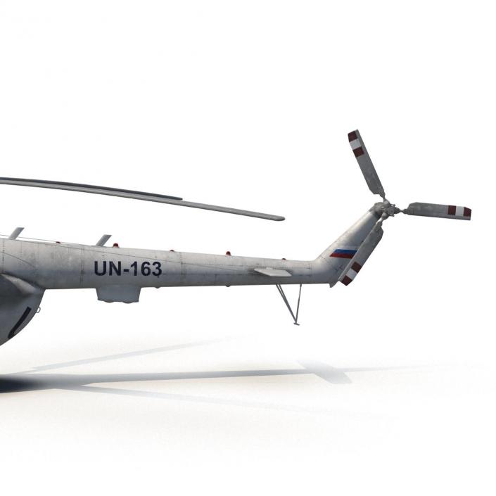 3D Mi-8 Hip United Nations Medium Transport Helicopter