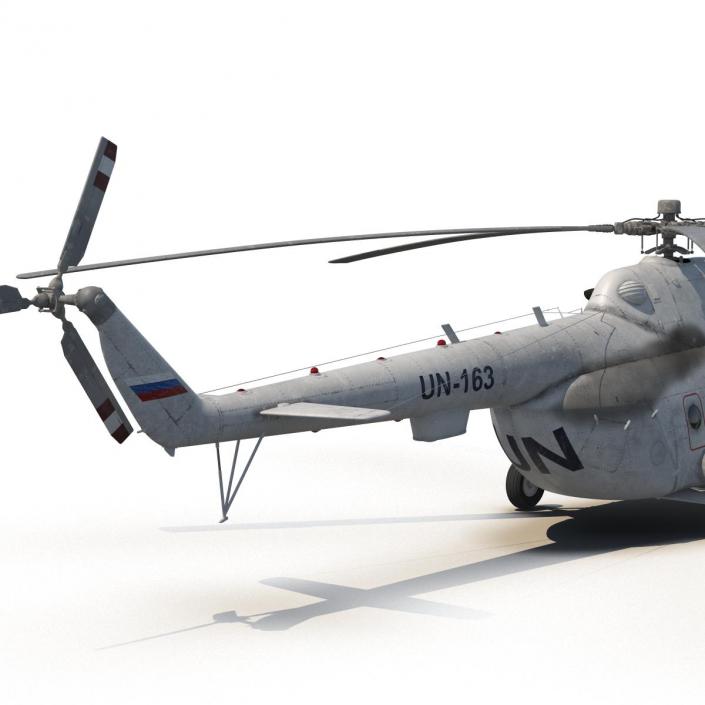 3D Mi-8 Hip United Nations Medium Transport Helicopter