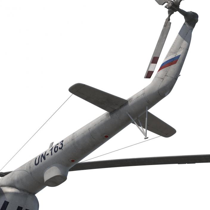 3D Mi-8 Hip United Nations Medium Transport Helicopter