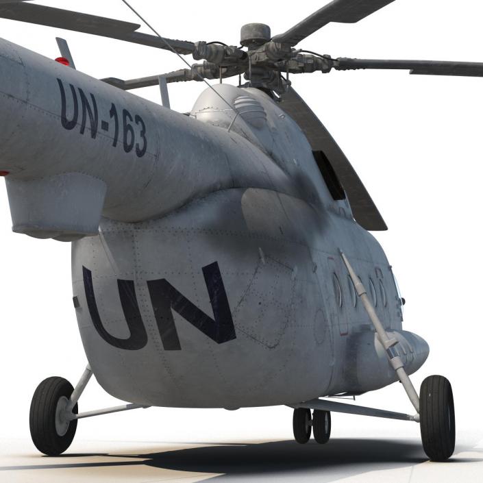 3D Mi-8 Hip United Nations Medium Transport Helicopter