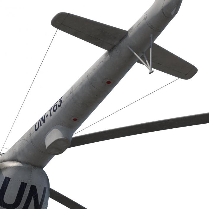 3D Mi-8 Hip United Nations Medium Transport Helicopter