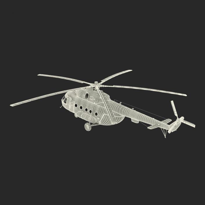 3D Mi-8 Hip United Nations Medium Transport Helicopter