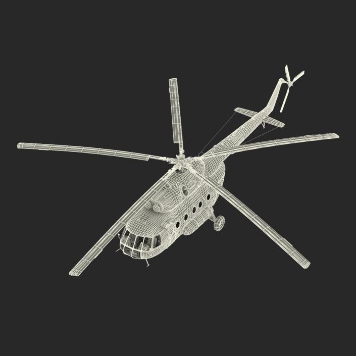 3D Mi-8 Hip United Nations Medium Transport Helicopter