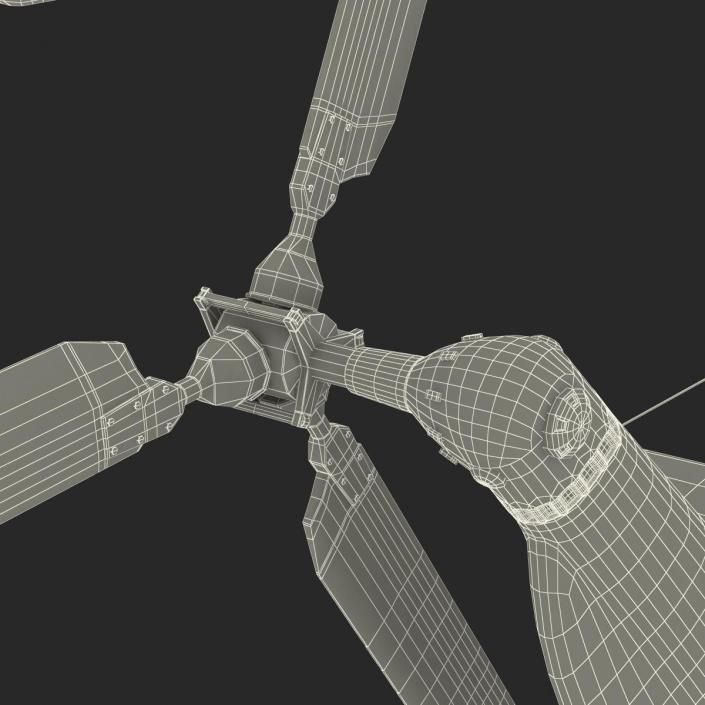 3D Mi-8 Hip United Nations Medium Transport Helicopter