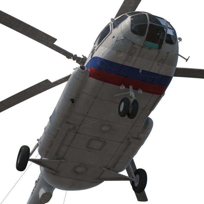 3D model Mil Mi-8 Hip Russian Medium Transport Helicopter Rigged