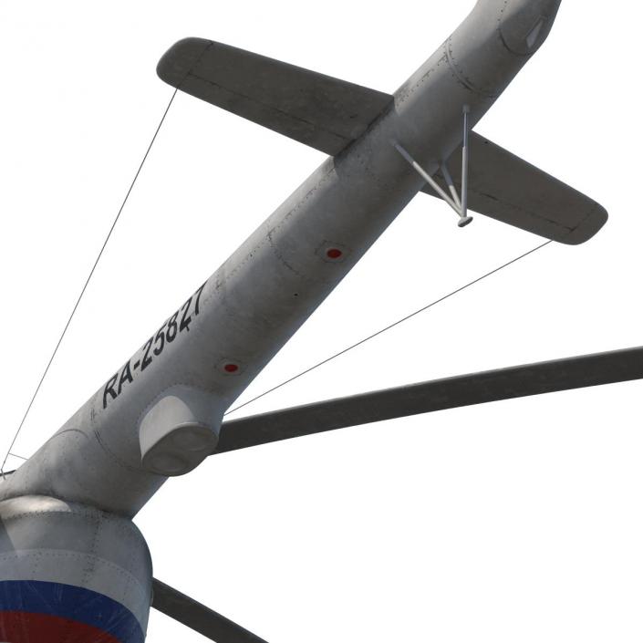 3D model Mil Mi-8 Hip Russian Medium Transport Helicopter Rigged