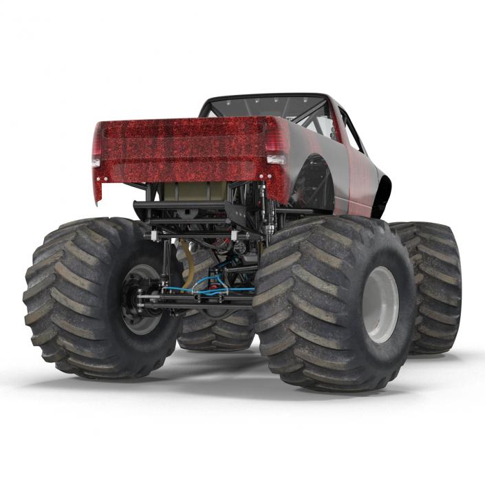 3D model Monster Truck Generic 2 Rigged