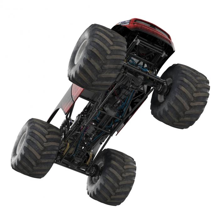 3D model Monster Truck Generic 2 Rigged