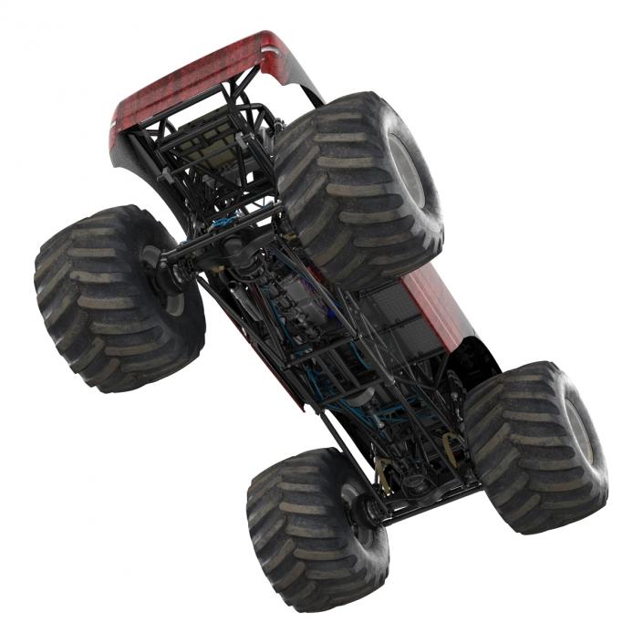 3D model Monster Truck Generic 2 Rigged