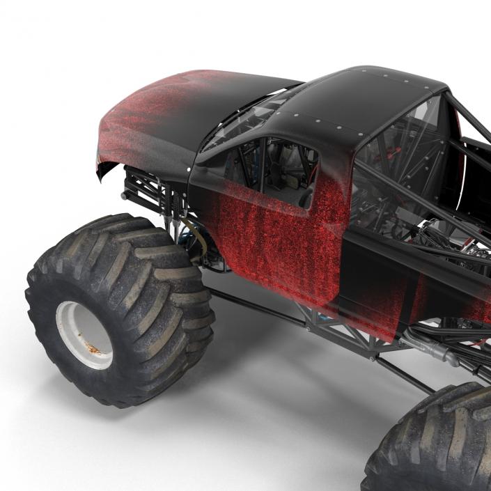 3D model Monster Truck Generic 2 Rigged