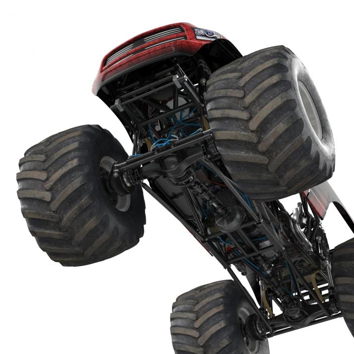 3D model Monster Truck Generic 2 Rigged