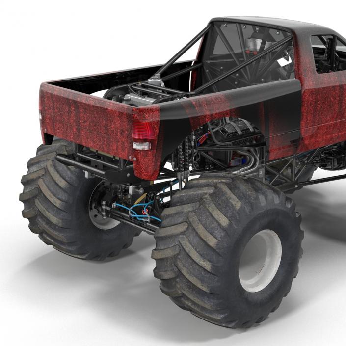 3D model Monster Truck Generic 2 Rigged