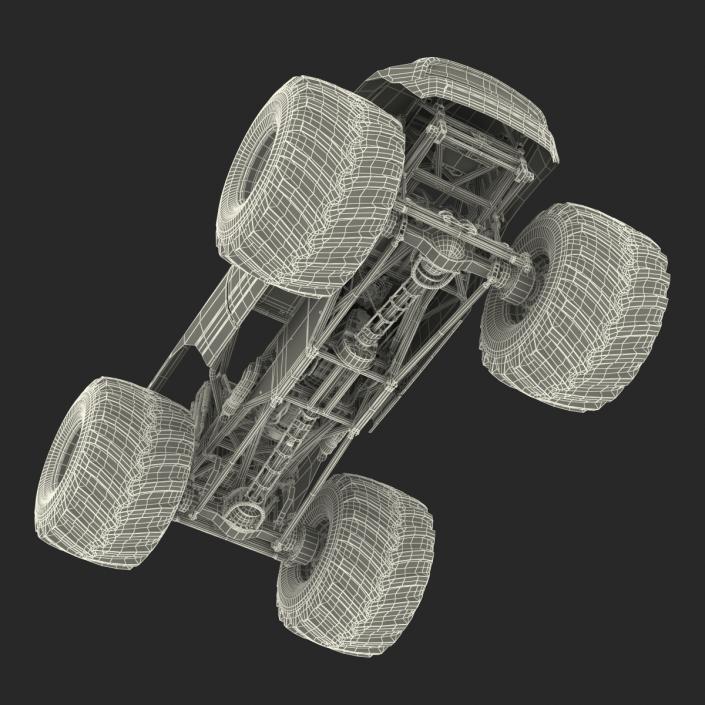 3D model Monster Truck Generic 2 Rigged