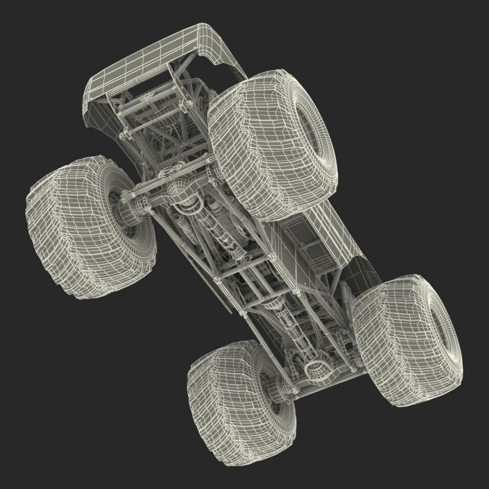 3D model Monster Truck Generic 2 Rigged