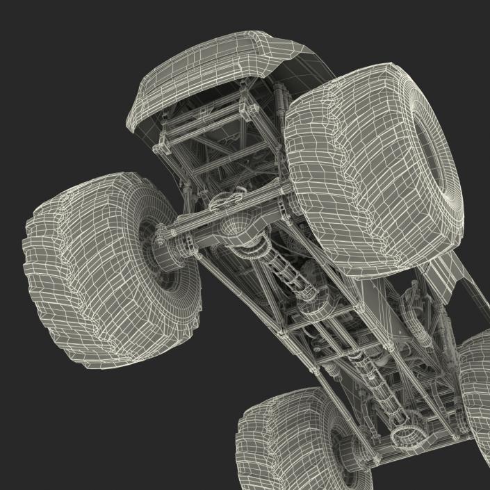 3D model Monster Truck Generic 2 Rigged