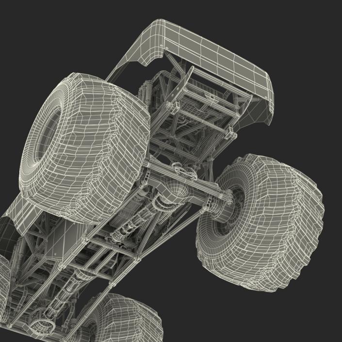 3D model Monster Truck Generic 2 Rigged