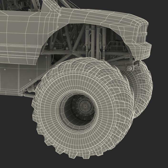 3D model Monster Truck Generic 2 Rigged