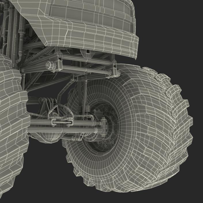 3D model Monster Truck Generic 2 Rigged