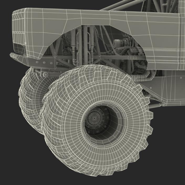 3D model Monster Truck Generic 2 Rigged